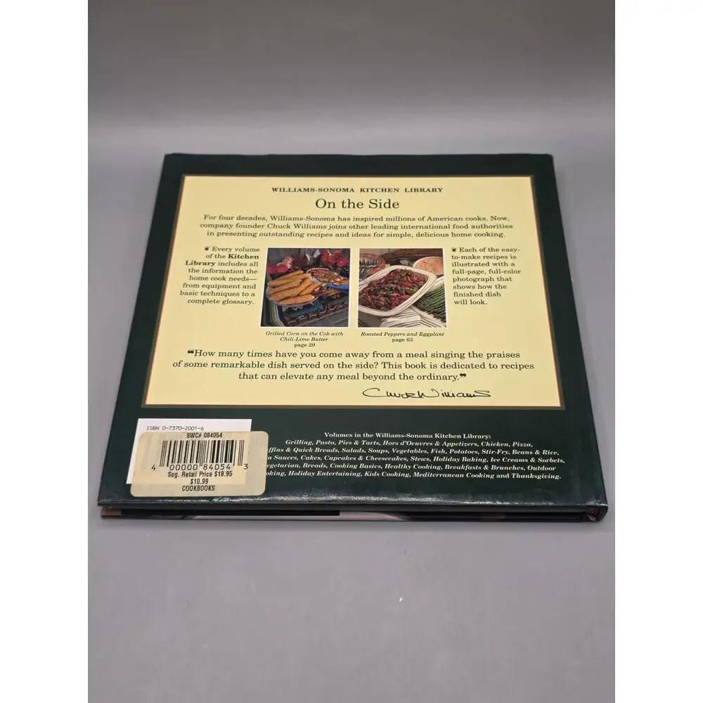 On the Side Williams Sonoma Kitchen Library Cookbook Joyce Goldstein 1999 HC